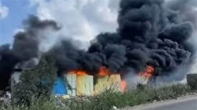 جهود مكثفة للسيطرة على حريق هائل شب بمصنع قطن بالمحلة 