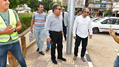 محافظ الدقهلية يتفقد أعمال رفع كفاءة ميدان المحطة بالمنصورة