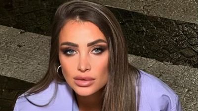 أنابيلا هلال باللافندر تواكب موضة خريف 2025