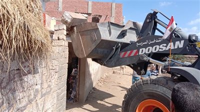  ازالة ٦٥ حالة تعد على الأراضى الزراعية وأملاك الدولة بالغربية