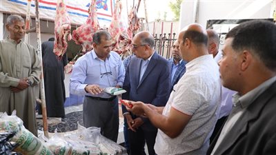محافظ المنيا يفتتح المعرض الدائم لبيع السلع واللحوم بأسعار مخفضة بمطاى