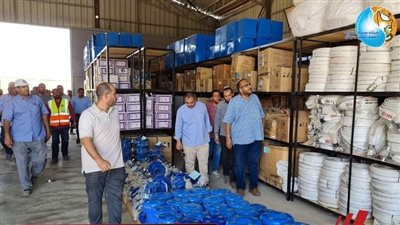 رئيس مياه سوهاج يتفقد أعمال الإحلال والتجديد بمحطة الصرف الصحي