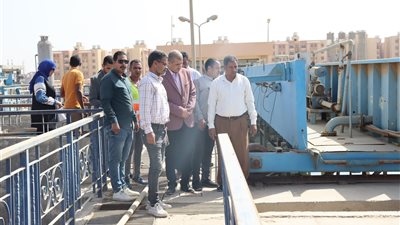 رئيس مياه الفيوم يتفقد المرحلة الأولى والثانية بمحطة تنقية جنوب المحافظة