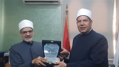 خلال تكريمه من المنظمة العالمية :وكيل اوقاف الغربية أفتخر بأزهريتي