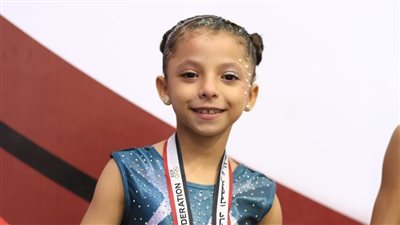 ليلى محمود تتوج بذهبية كأس مصر  للجمباز الفني تحت 8 سنوات