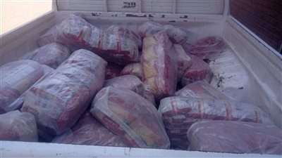 ضبط 1478 عبوة سلع غذائية منتهية الصلاحية بالفيوم 