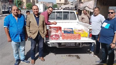 ضبط دواجن ولحوم غير صالحة للاستهلاك بالفيوم 