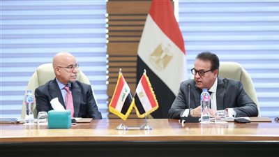 وزير الصحة يبحث مع نظيره العراقي الاستفادة من الخبرات المصرية في إنشاء وتجهيز المستشفيات