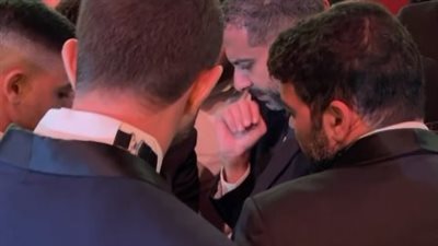 مباراة الأهلى والزمالك مع الفنانين فى مهرجان الجونة السينمائى (فيديو)