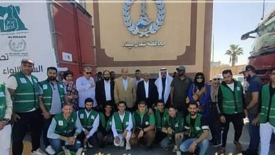 محافظ شمال سيناء يشهد إطلاق قافلة مساعدات إنسانية