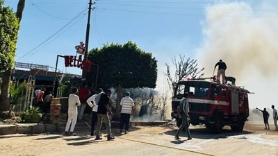 حريق يلتهم مقهى بمدينة فايد في الإسماعيلية| تفاصيل