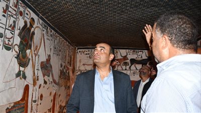 الأعلى للآثار: لجنة متخصصة لقياس نسبة الرطوبة بمقبرة نفرتاري بالأقصر