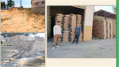 الشرقية: ضبط 118 طن مواد بناء مجهولة المصدر قبل استخدامهم بأولاد صقر