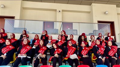 طلاب جامعة حلوان يشهدون منافسات بطولة مصر الدولية للفروسية