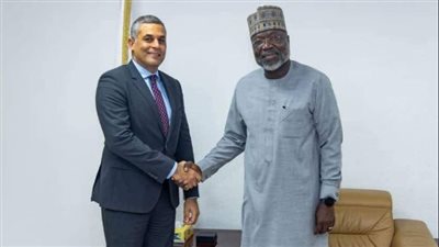 السفير المصري في نيجيريا يلتقي مع رئيس 
