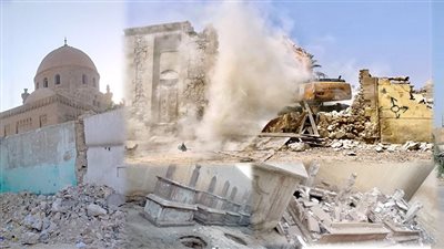 التراث الجنائزى بمنطقة «الإمام الشافعى».. فى مهب الريح