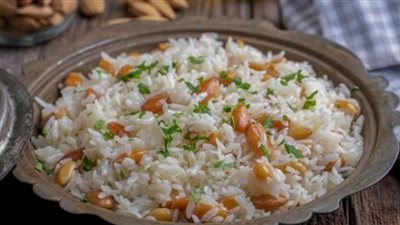 طريقة تحضير الأرز باللوز