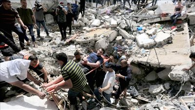  ارتفاع شهداء قصف الاحتلال الاسرائيلي على مخيم الشاطئ بغزة لـ 9 شهداء