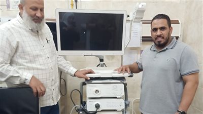   افتتاح وحدة مناظير تشمل مضخة مياه وغاز ثاني أكسيد الكربون بمستشفى الحميات