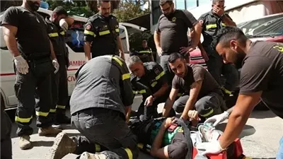 استشهاد مسعف وإصابة اثنين في غارة إسرائيلية على سيارة إسعاف بلبنان