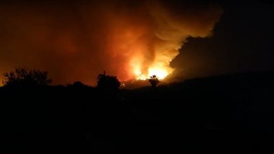 إخماد حريق ضخم في ريف اللاذقية غرب سوريا