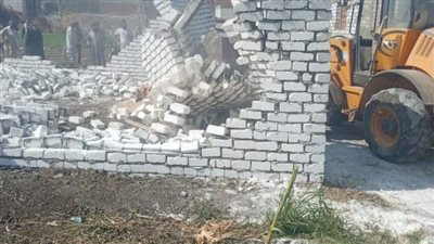 إزالة 208 حالة تعد على الأراضي في بني سويف