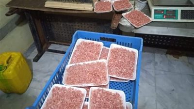 ضبط مصنعات لحوم ودواجن وكبدة مجهولة المصدر بالشرقية 