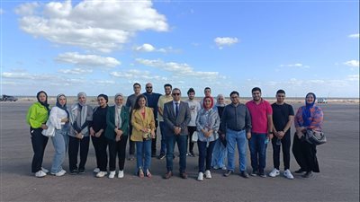 جولة تفقدية لطلاب هندسة جامعة المنصورة الجديدة لمشروع تصميم مركز ثقافي تجاري