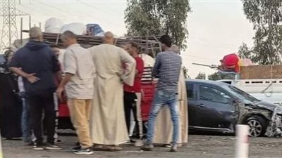 تهشم السيارات.. تصادم 3 سيارات على الطريق الإقليمي بالمنوفية 