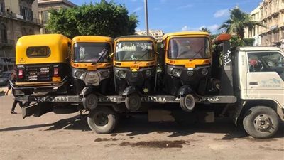 التوك توك غول في شوارع الإسكندرية| صور 