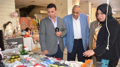 إفتتاح معرض الدقهلية العاشر لتسويق المنتجات اليدوية والتراثية