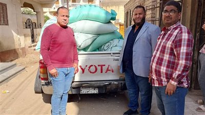 ضبط 1200 كيلو دقيق قبل بيعه في السوق السوداء بالفيوم 
