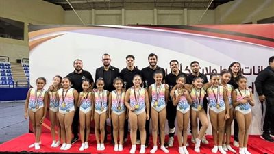 جمباز صيد الدقى يحرز 17 ميدالية ذهبية فى منافسات الاعداد البدنى لجمباز الترامبولين 