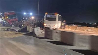  إصابة 13 شخص أثر تصادم بطريق برج العرب في الإسكندرية 