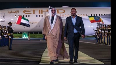 رئيس وزراء إثيوبيا يستقبل ولي عهد أبو ظبي