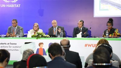 محافظ بني سويف يستعرض تجربة المحافظة في مجال التنمية خلال المنتدى الحضري العالمي