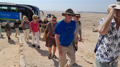 تل العمارنة  الأثرية تستقبل وفودا أجنبية بالمنيا 