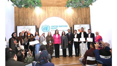 افتتاح معرض الفن المستدام على هامش المنتدى الحضري الدولي بمركز المؤتمرات