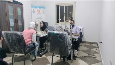 فحص 250 مريض فى قافلة الرمد المجانية لمؤسسة حياة آمنة بالغردقة