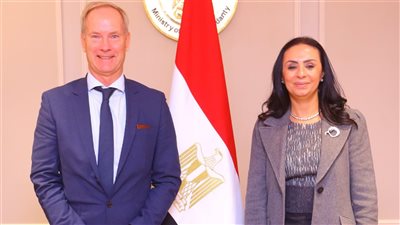 تفاصيل لقاء وزيرة التضامن مع الممثل الخاص للاتحاد الأوروبي لحقوق الإنسان