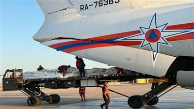 وصول دفعة جديدة من المساعدات الإنسانية الروسية إلى لبنان لدعم المتضررين