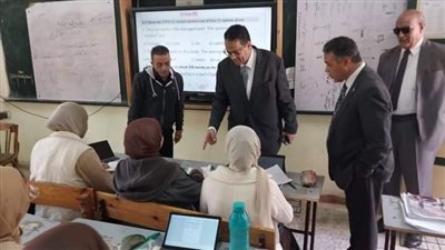 وكيل تعليم الغربية يتابع مدرسة السيدة زينب الثانوية بنات بشرق المحلة