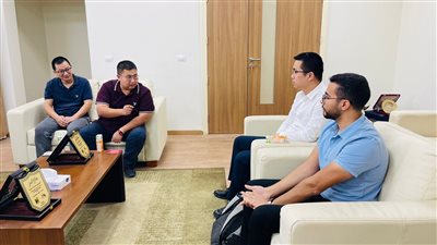 جامعة أكتوبر التكنولوجية تستقبل وفد من شركة CRRC 