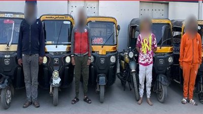 سقوط عاطل مُتورط في جرائم سرقة مركبات التوك توك