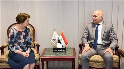 رئيس جامعة عين شمس يستقبل وفد جامعة بريمورسكا بسلوفينيا