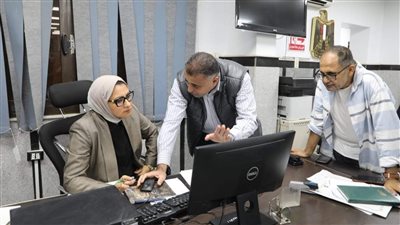 متابعة سير العمل بالمركز التكنولوجي خلال الفترة المسائية بالوادي الجديد 