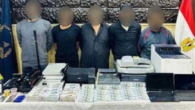 ضبط تشكيل عصابى بأسيوط تخصص فى تقليد العملات المحلية 
