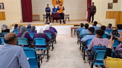 ندوة توعوية عن الإسعافات الأولية لطلاب المدارس بالغربية