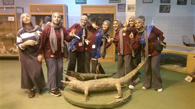 110 طالب يستكشفون متحف الحياة البرية بجامعة قناة السويس 