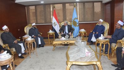 محافظ الغربية والأمين العام لمجمع البحوث يبحثان آفاق التعاون المشترك